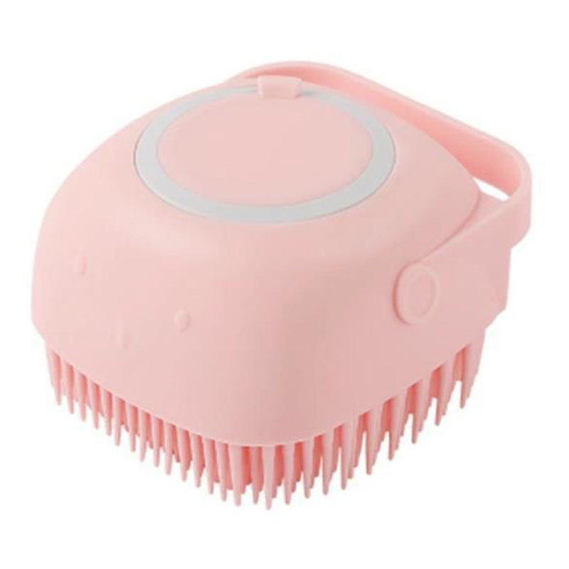 Dog Bath Brush with Shampoo Dispenser