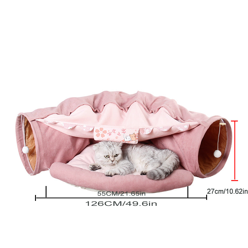 Foldable Cat Tunnel Toy
