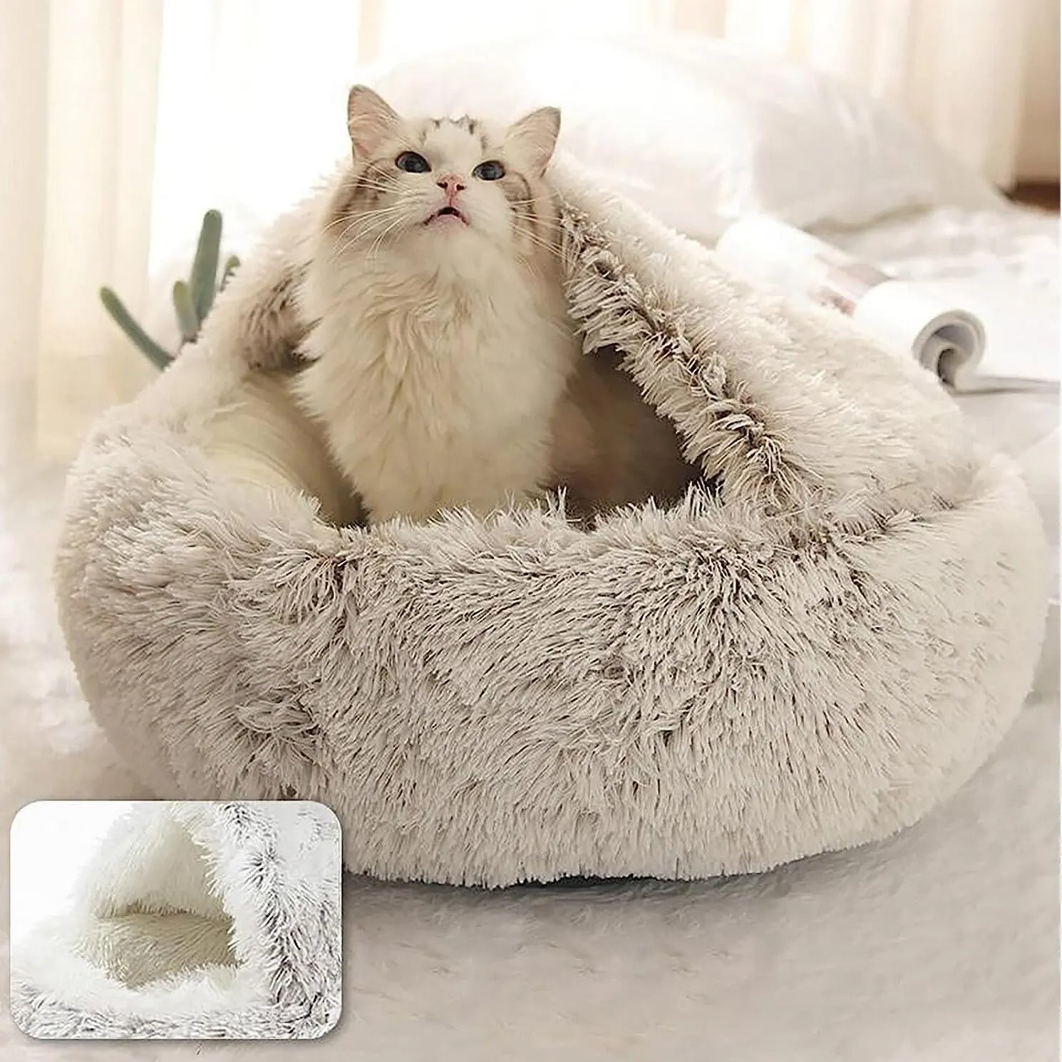 Covered Cat Nest Bed