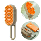Steam Pet Grooming Brush – 3 in 1