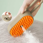 Steam Pet Grooming Brush – 3 in 1