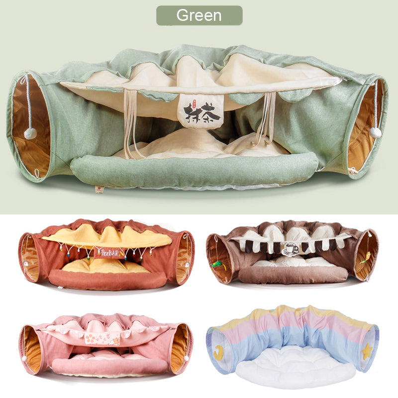 Foldable Cat Tunnel Toy