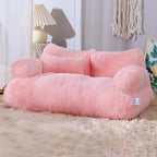 Plush Bolster Sofa Bed for Dogs & Cats