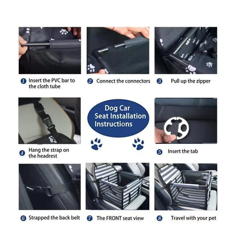 Portable Dog Car Booster Seat