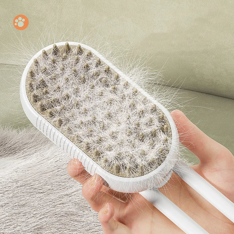 Steam Pet Grooming Brush – 3 in 1
