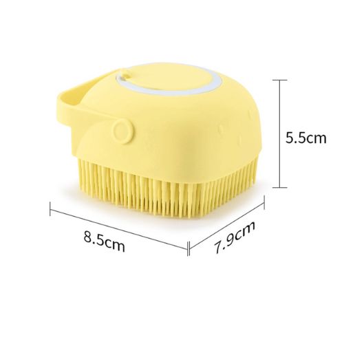 Dog Bath Brush with Shampoo Dispenser