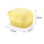 Dog Bath Brush with Shampoo Dispenser