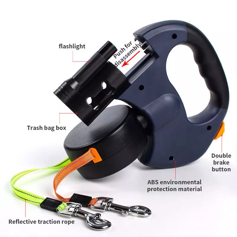 3 in 1 Retractable Dog Leash