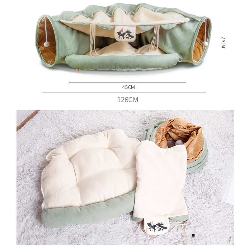 Foldable Cat Tunnel Toy