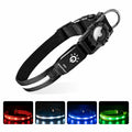 LED Dog Collar with AirTag Holder