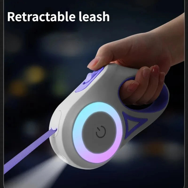LED Retractable Dog Leash