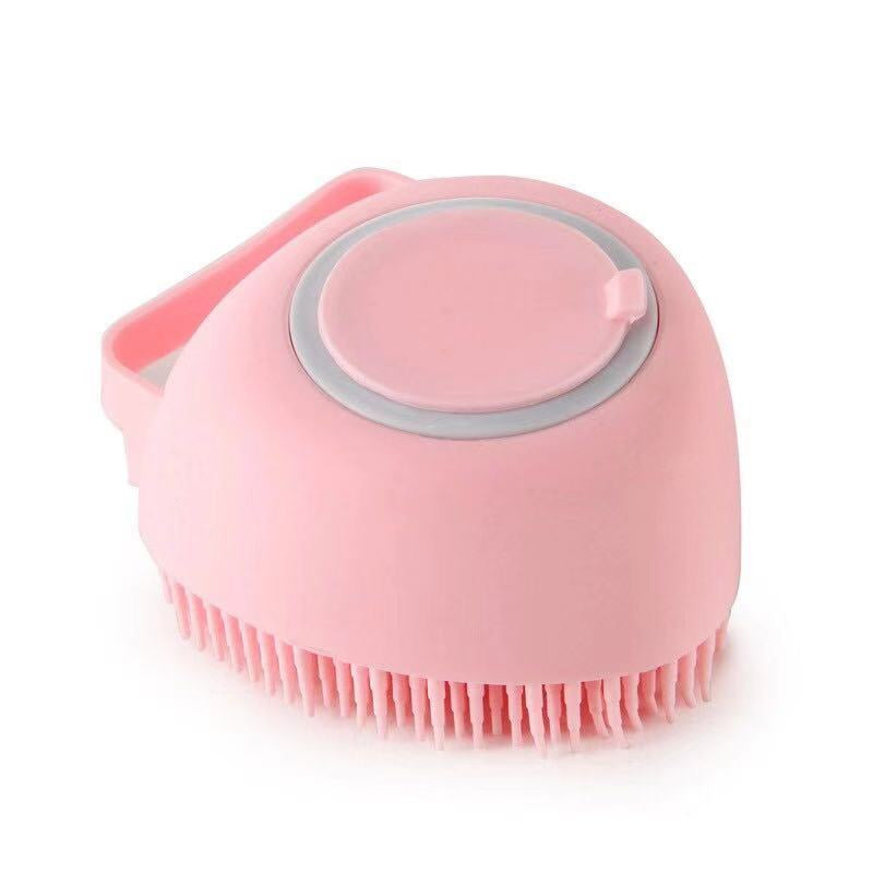 Dog Bath Brush with Shampoo Dispenser