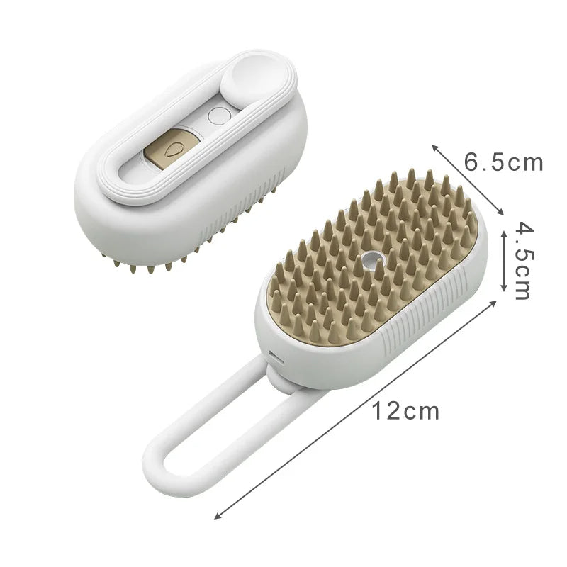 Steam Pet Grooming Brush – 3 in 1