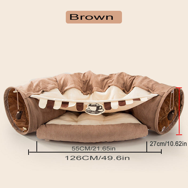 Foldable Cat Tunnel Toy