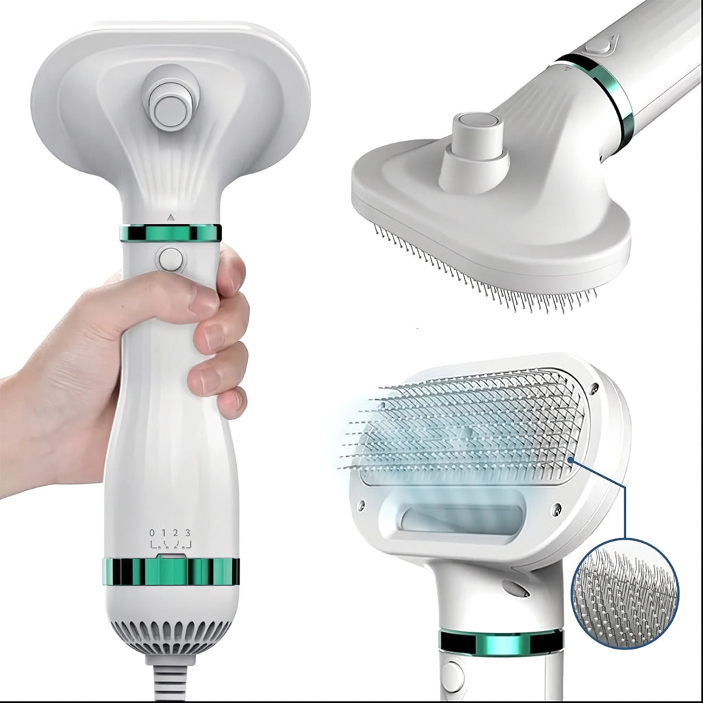 All in One Pet Drying/Grooming Brush