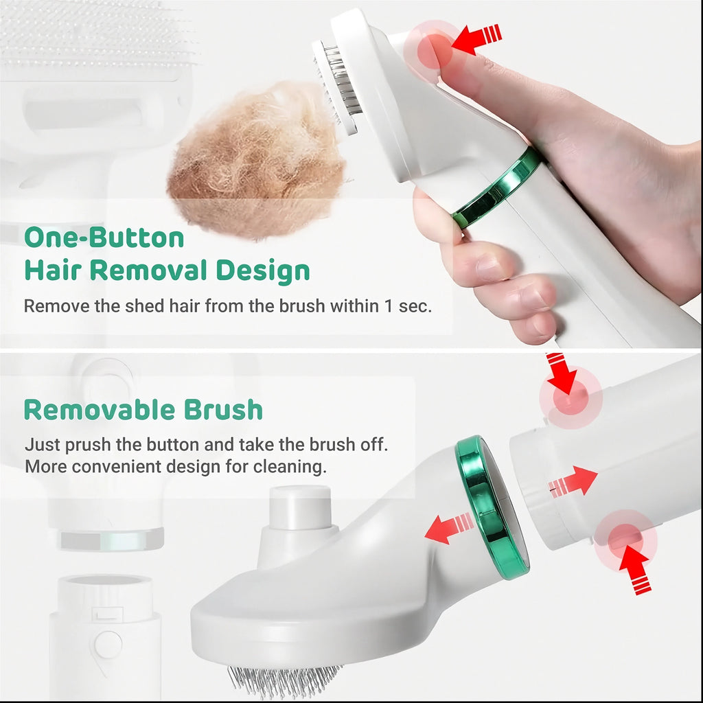 All in One Pet Drying/Grooming Brush