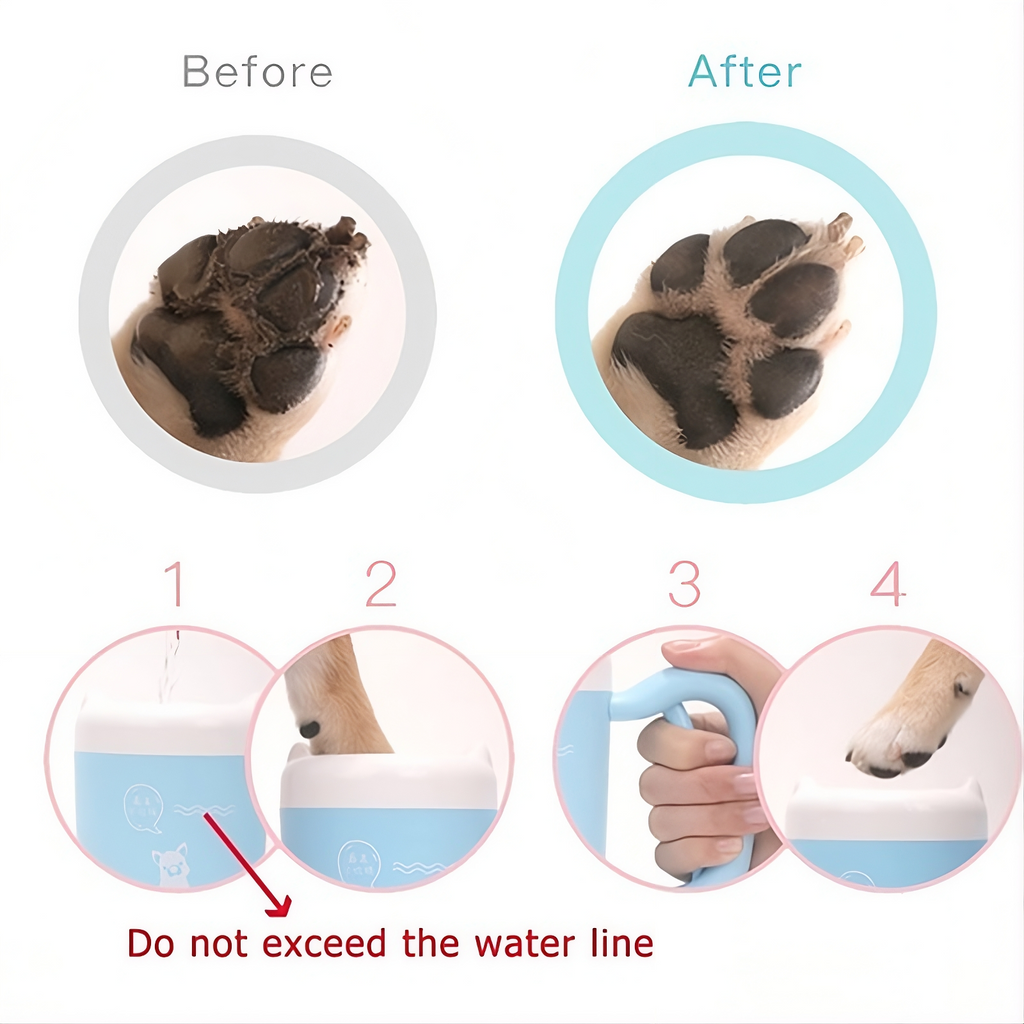 Dog Paw Washer Cup