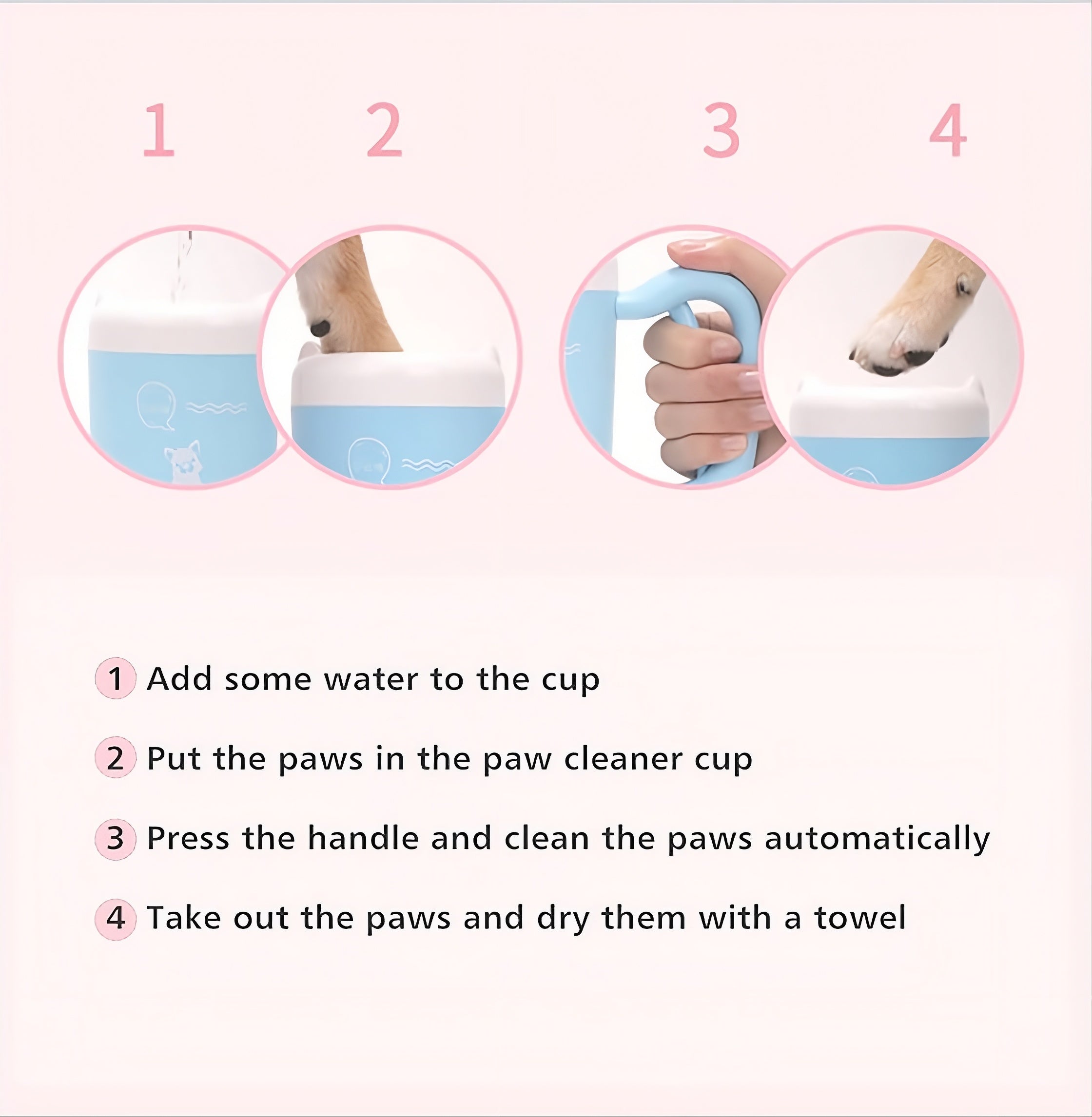 Dog Paw Washer Cup